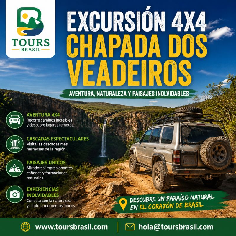 Explora Paisajes Únicos con una Excursión 4x4 Chapada dos Veadeiros